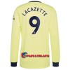 Virallinen Fanipaita Pitkähihainen Arsenal Alexandre Lacazette 9 Vieraspelipaita 2021-22 - Miesten